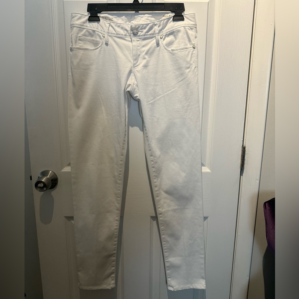 Lilly Pulitzer White Cotton Worth Skinny Resort Jeans Size 4